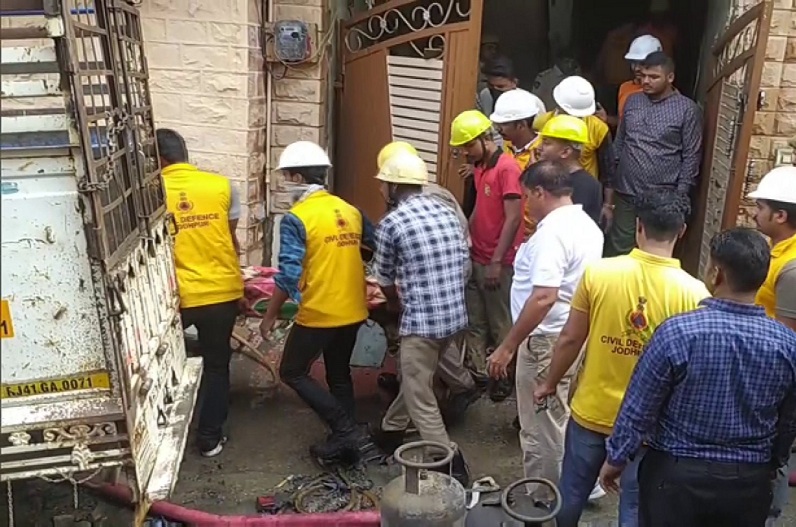 4 people lost their lives in gas cylinder blast accident in Jodhpur city