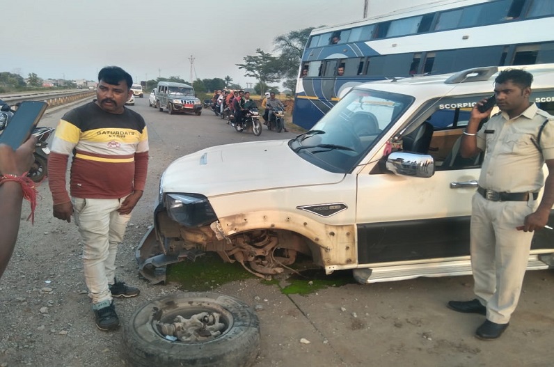 BJP प्रदेश अध्यक्ष अरुण साव के पायलट वाहन से महिला की मौत, पुलिस अधिकारी और हवलदार भी हुए घायल