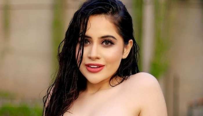 Urfi Javed was seen with bra-panty wearing rods around her neck