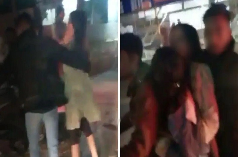 Video Viral Drunk girls disco take out in indore :