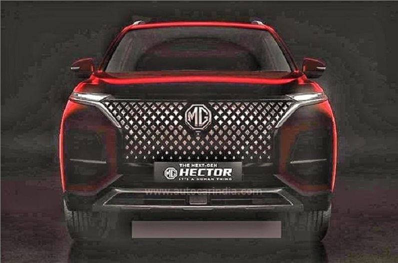 MG Hector facelift exterior design leaked :