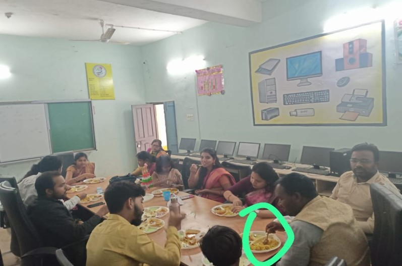 Non Veg Party in Govt English School
