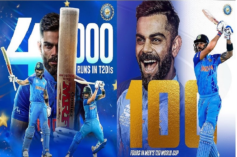 Kohli became the first batsman to score 4000 runs in T20
