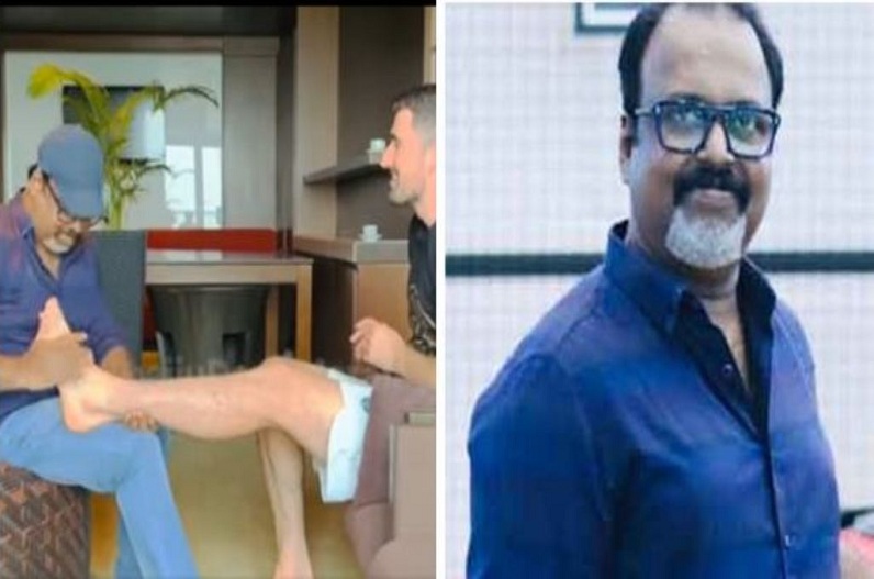 Kerala football commentator in trouble for 'kissing feet' of foreign player