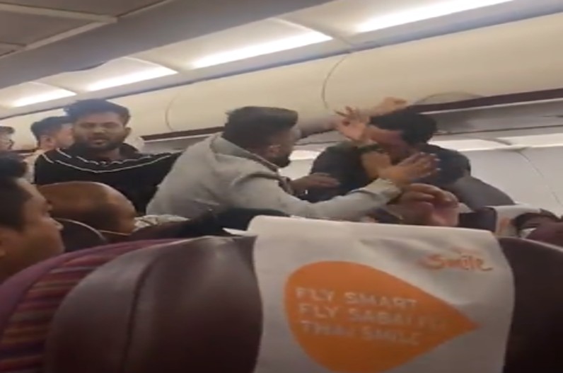 Fight On Thai Smile Airline Flight