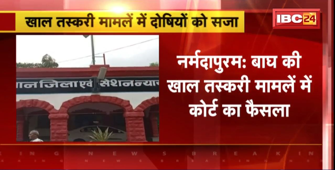 Narmadapuram : बाघ की खाल तस्करी मामले में कोर्ट का फैसला। 28 दोषियों को 5 साल की जेल