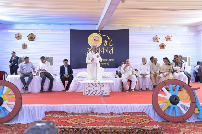 विधानसभा साजा के ग्राम ठेलका पहुंचे CM भूपेश बघेल, 87.77 करोड़ रुपए के कई विकासकार्यों की दी सौगात