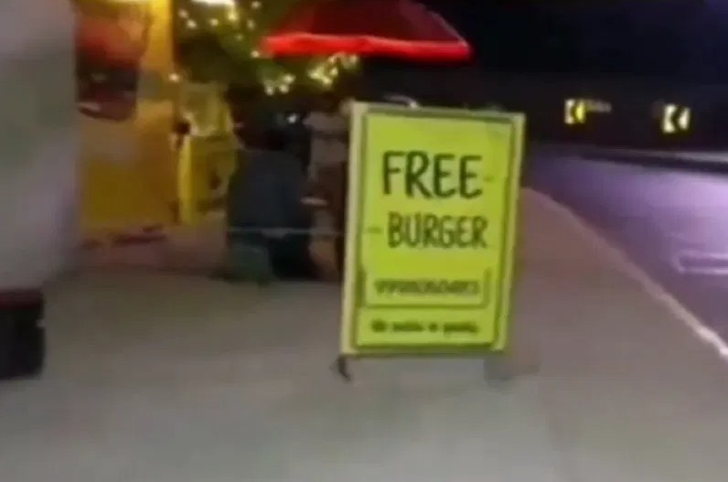 free burger viral marketing video
