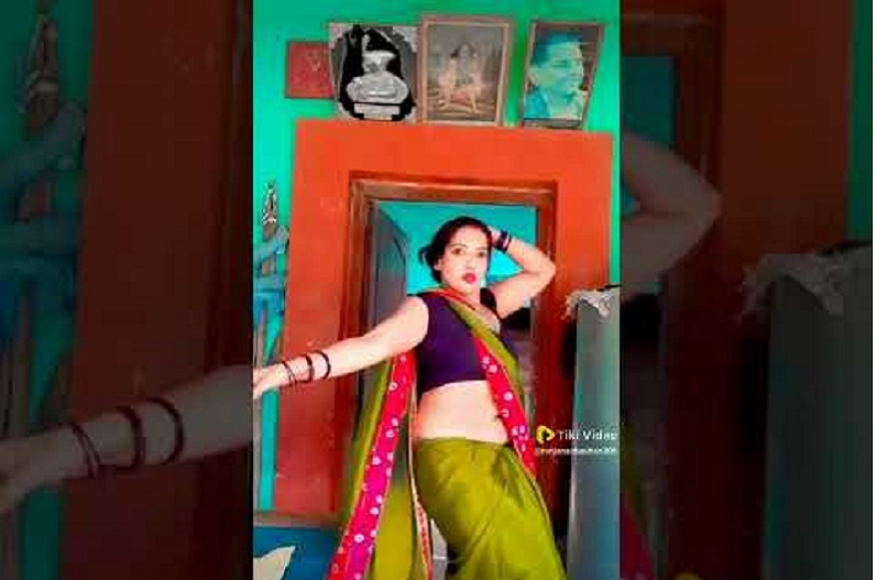 Desi Bhabhi danced tremendously on the song Oo la la.., watch viral video