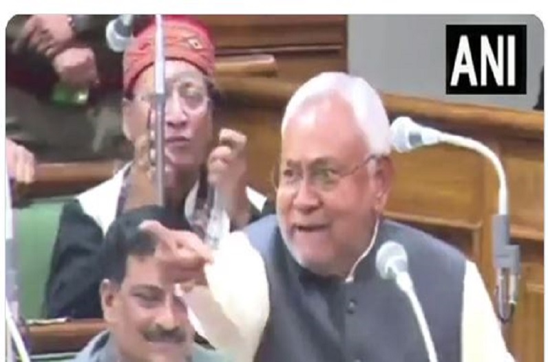 Chief Minister nitish kumar lost his temper: