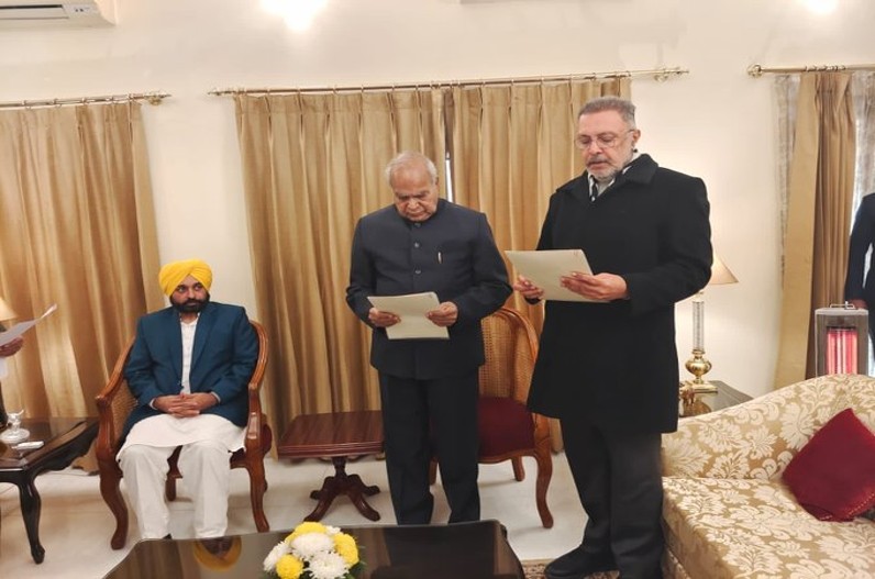पटियाला ग्रामीण के आप विधायक बलवीर सिंह को मिला मंत्री पद, राजभवन में ली शपथ