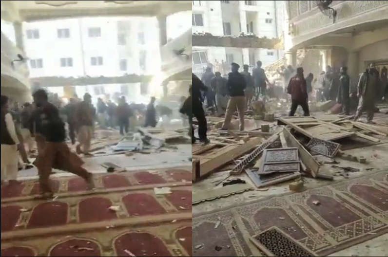 Blast in pakistan mosque