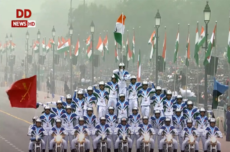 Photos of bravery of Indian Army on 74th Republic Day