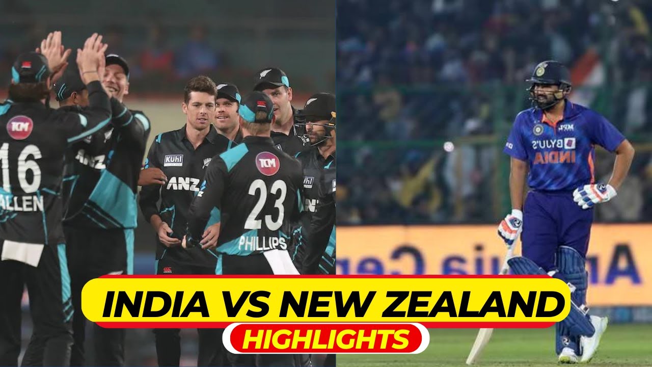 India vs New Zealand match highlights