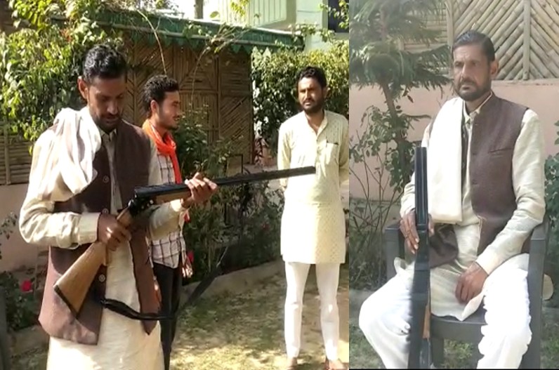 पुलिस रही नाकाम तो बंदूक उठाकर निकल पड़े नेता जी, जनता के हित में करने जा रहे ये काम, लगाई जान की बाजी