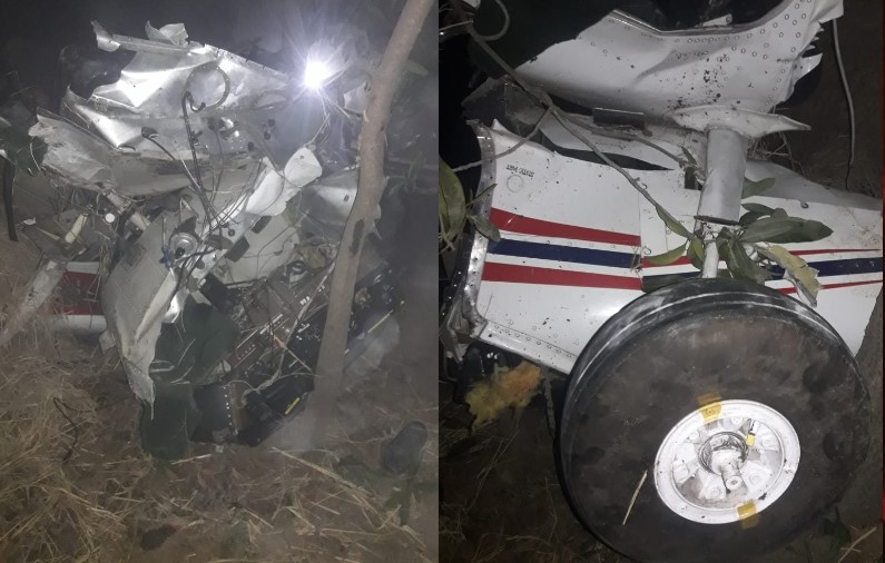 Plane Crash with Temple in Rewa