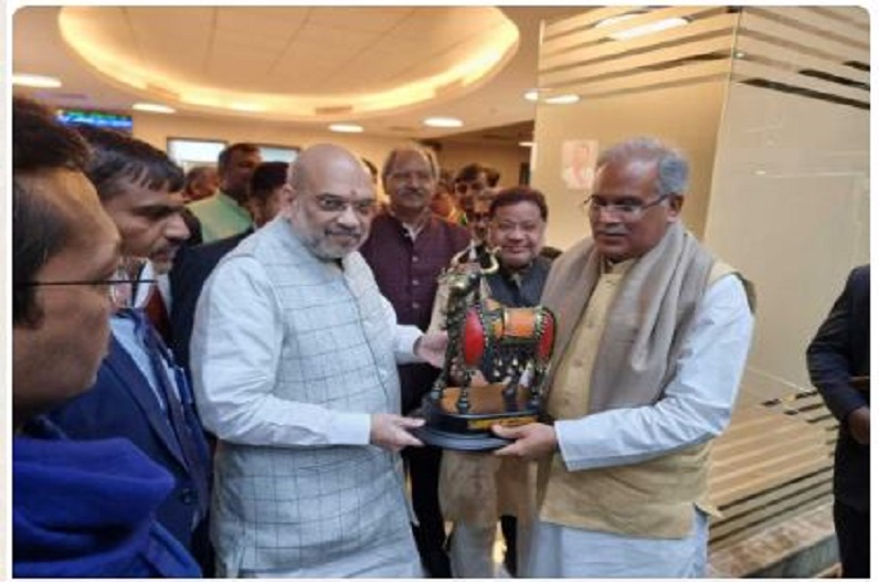 अमित शाह पर CM भूपेश का पलटवार, बोले- रमन राज में हुआ घोटाला अब DMF राशि से हो रहा काम