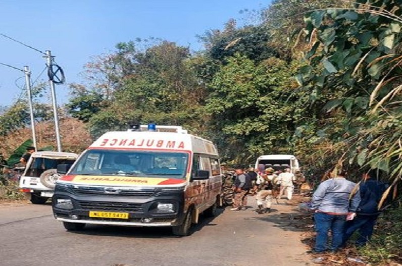 Bus falls in forest in Nagaland