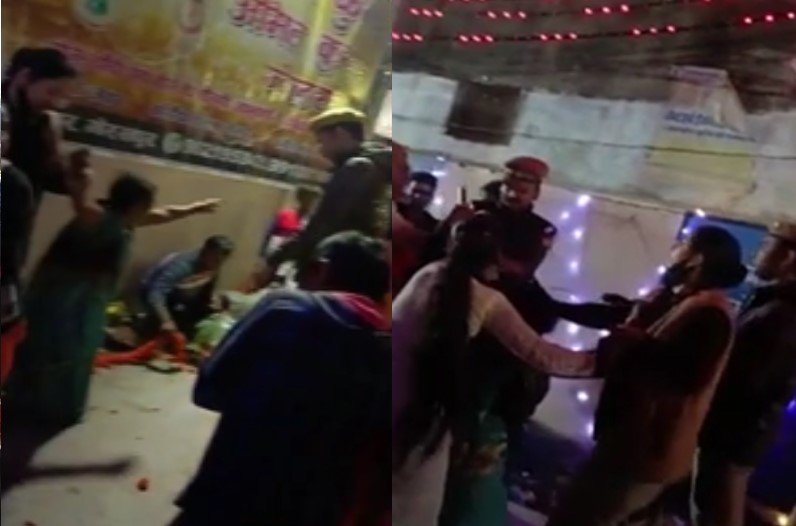 Policeman Misbehave with Lady on Mahashivratri