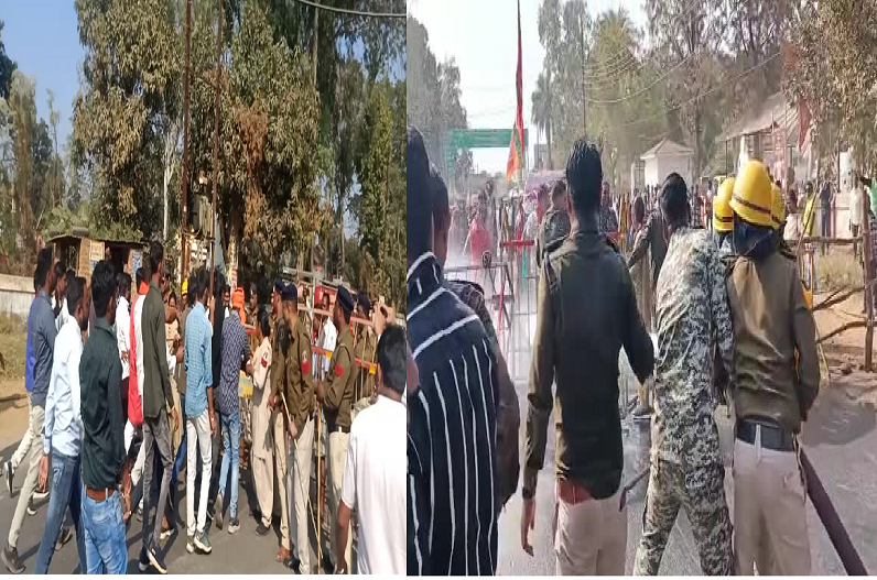 मोर आवास मोर अधिकार के तहत विधायक आवास घेरने पहुंचे बीजेपी कार्यकर्ता, पुलिस के साथ की जमकर झड़प