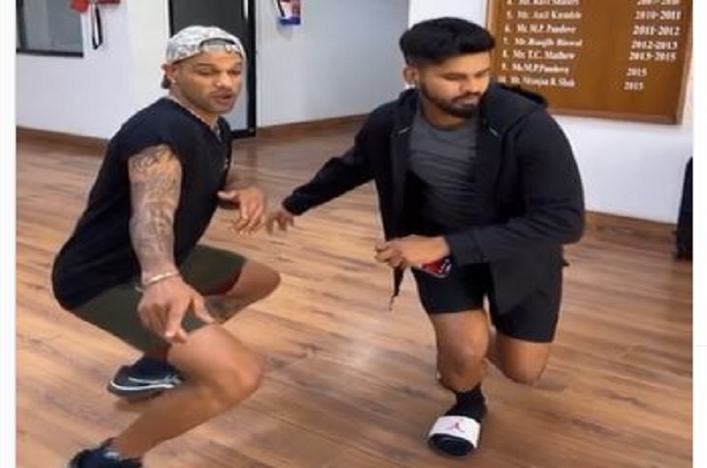 Shikhar Dhawan Shreyas Iyer Dance video viral