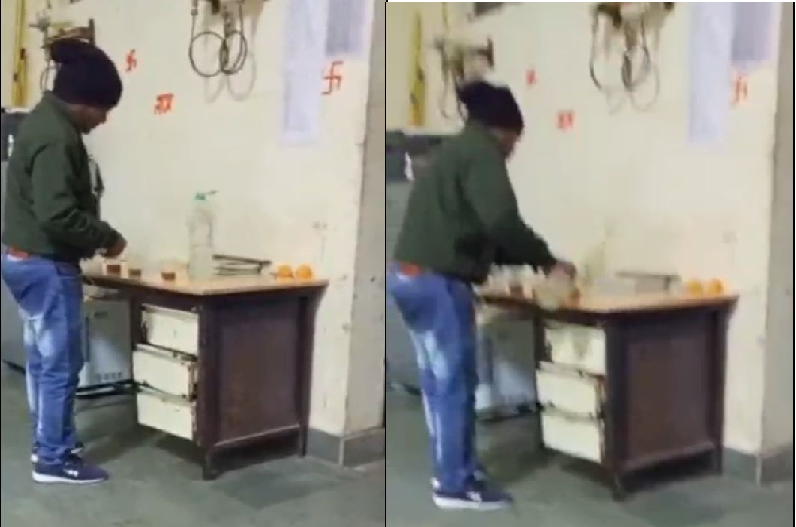 Viral video of employee posted in oxygen plant of medical college