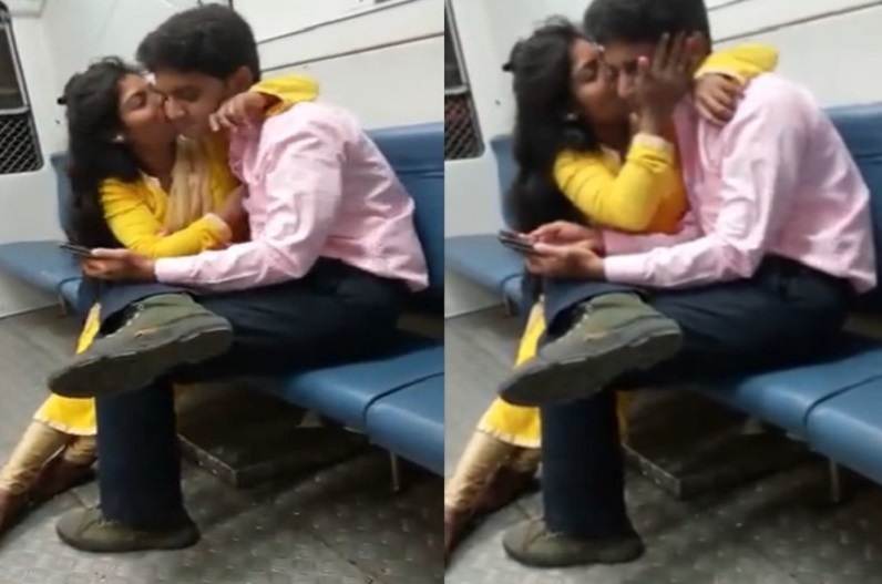 ट्रेन में ही शुरू हो गए युवक-युवती, पैसेंजर लाइव देखते रहे नजारा, सोशल मीडिया पर वायरल हुआ वीडियो