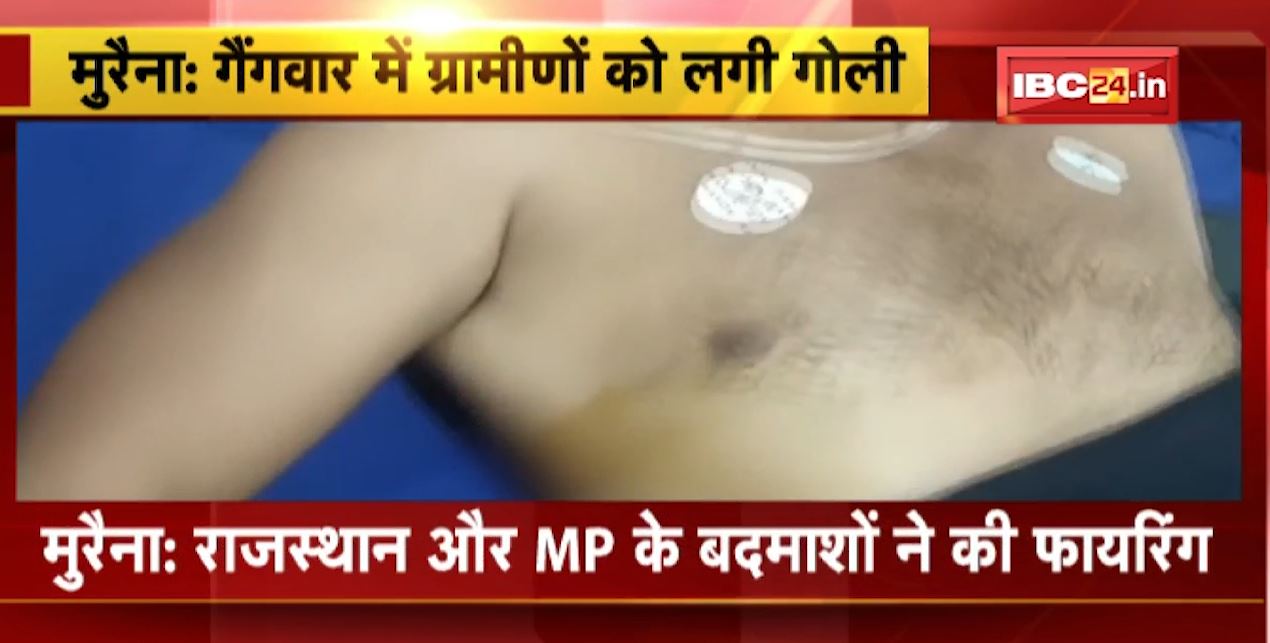 राजस्थान और MP के बदमाशों के बीच गैंगवार। गैंगवार में 2 ग्रामीणों को लगी गोली। मुरैना के होलापुरा गांव की घटना। देखिए..