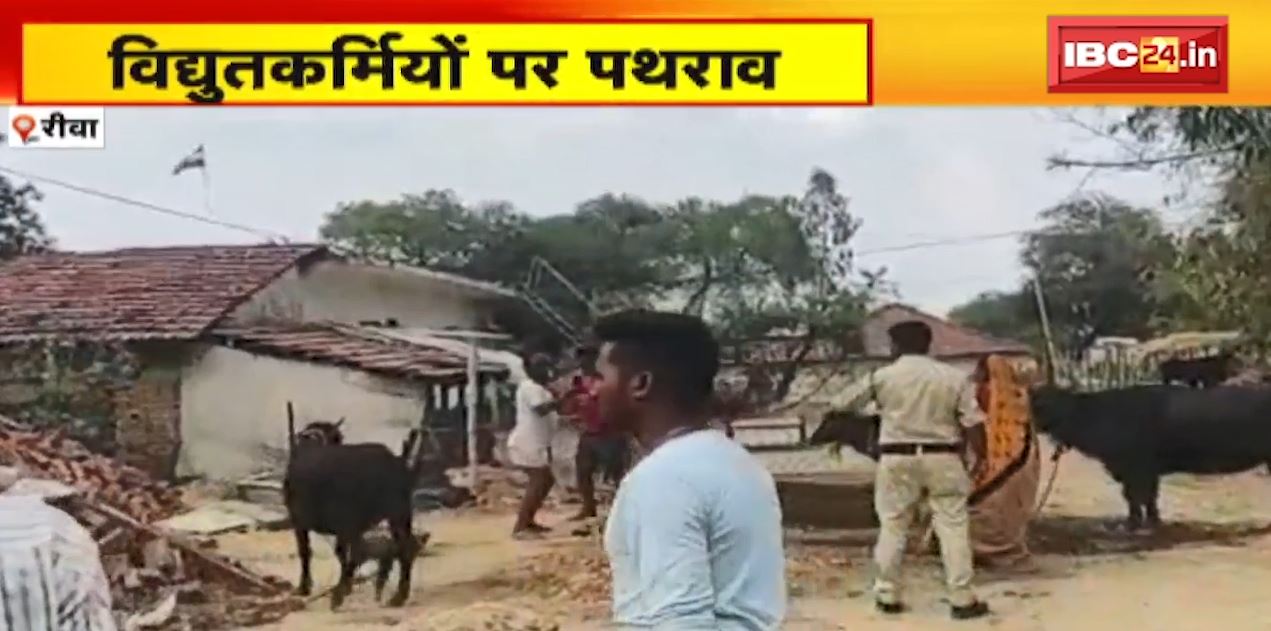 40 हजार का बकाया वसूलने गई विद्युतकर्मियों की टीम पर पथराव | आरोपी के पथराव करने से एक कर्मचारी घायल