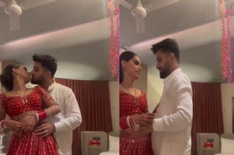 Bride-Groom Makes video of Suhagrat