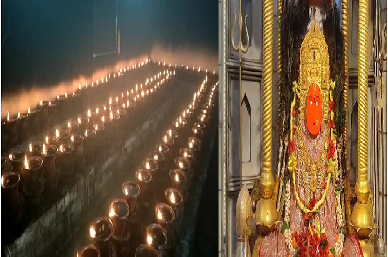 8001 flame of faith was lit in Maa Bamleshwari temple