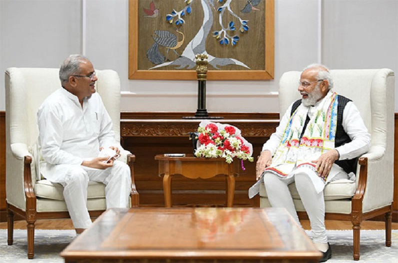 CM Bhupesh Baghel met PM Modi