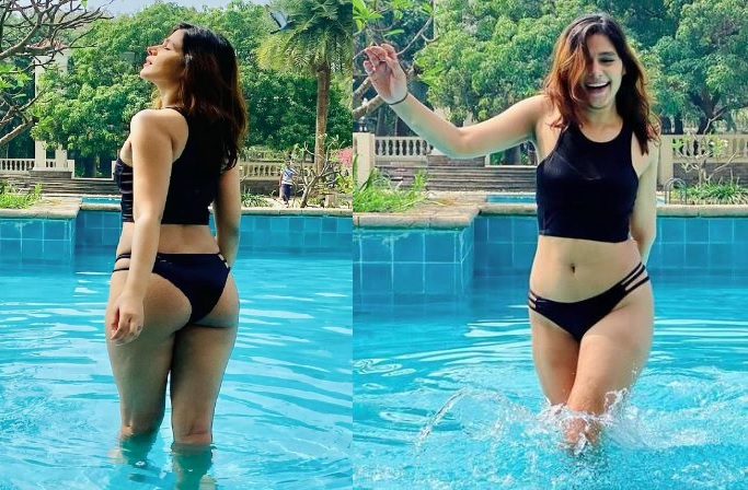 Pranati Rai Prakash sexy video in swimming pool