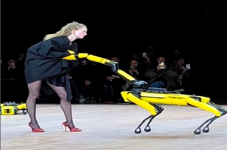 Model Ramp Walk With Doggy Robot