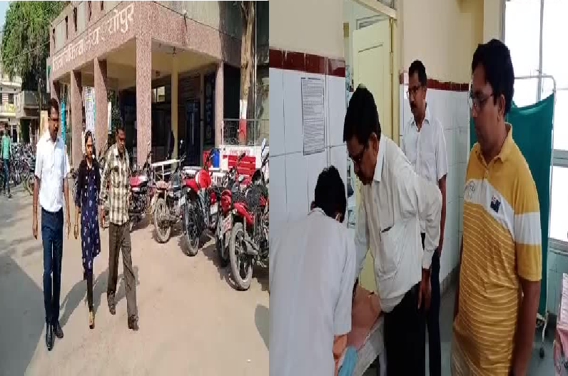 The tehsildar admitted the 10th class student to the hospital after she fainted in the exam hall