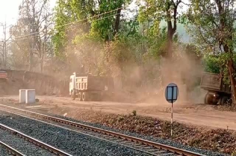 Railway contract company is doing deforestation without the permission of Forest Minister