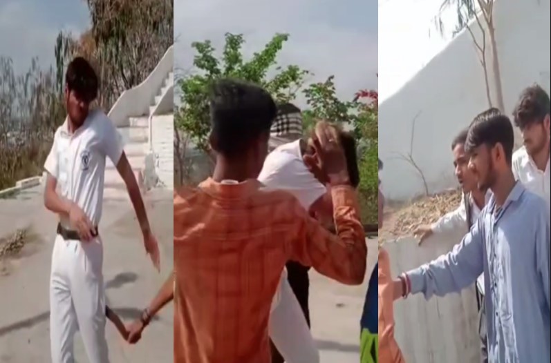 Chhatarpur School student fight video