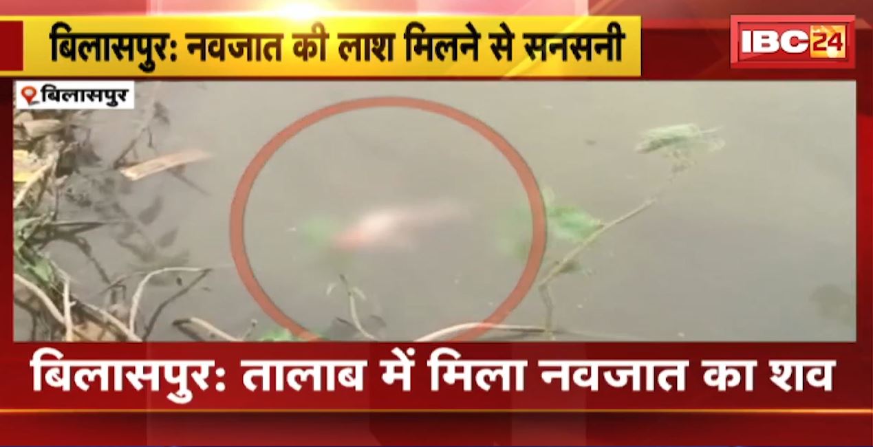 बिलासपुर में तालाब में मिला नवजात का शव। ग्रामीणों ने पुलिस को दी सूचना। देखिए..