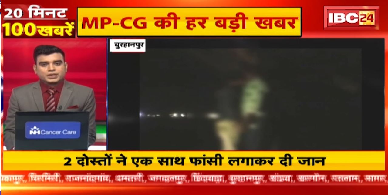 दो दोस्तों ने एक साथ फांसी लगाकर दी जान। 20 Minute 100 News | Fast50 | MP-CG Latest News