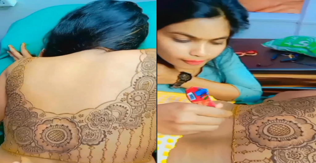 Dulhan ne In Angon me Bhi lagwai Mehndi