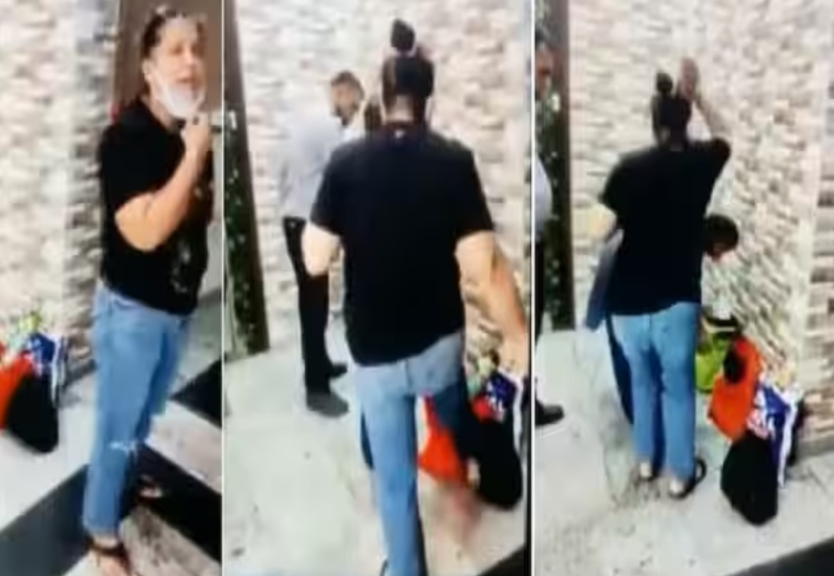 सिर्फ इस बात के ​लिए महिला ने सफाईकर्मी को बेरहमी से पीटा, जड़े तमाचे, बरसाए लात घूंसे, देखिए वीडियो