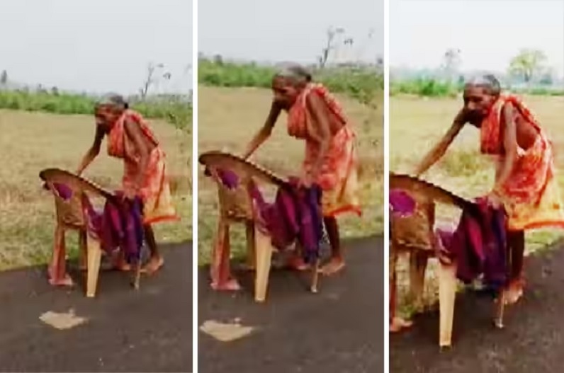 Odisha 70 year old lady viral video