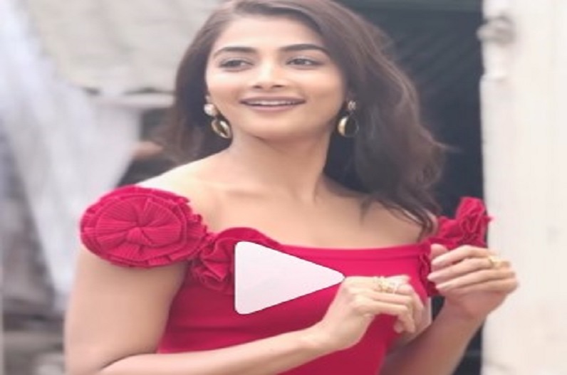 Pooja Hegde stuns in red hot outfit
