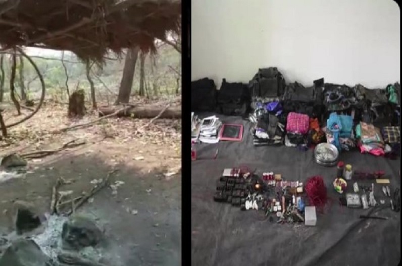 STF personnel destroyed Naxal camp in Bijapur