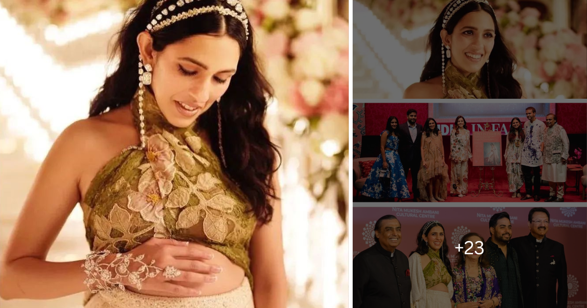 दोबारा मां बनने वाली है अंबानी परिवार की बहू, श्लोका अंबानी ने NMACC के दौरान प्लांट किया बेबी बंप