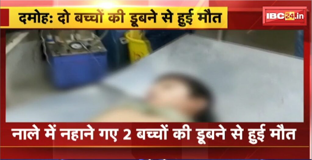Two children died due to drowning in Damoh