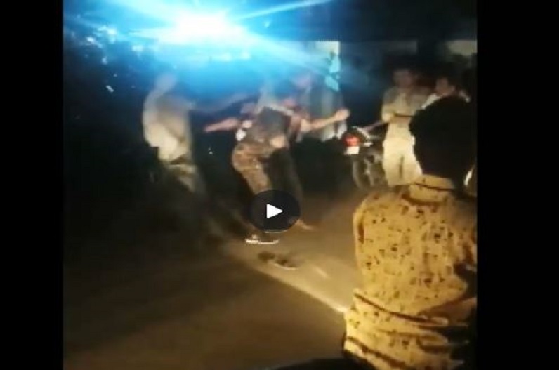 Video of policeman's hooliganism viral on social media