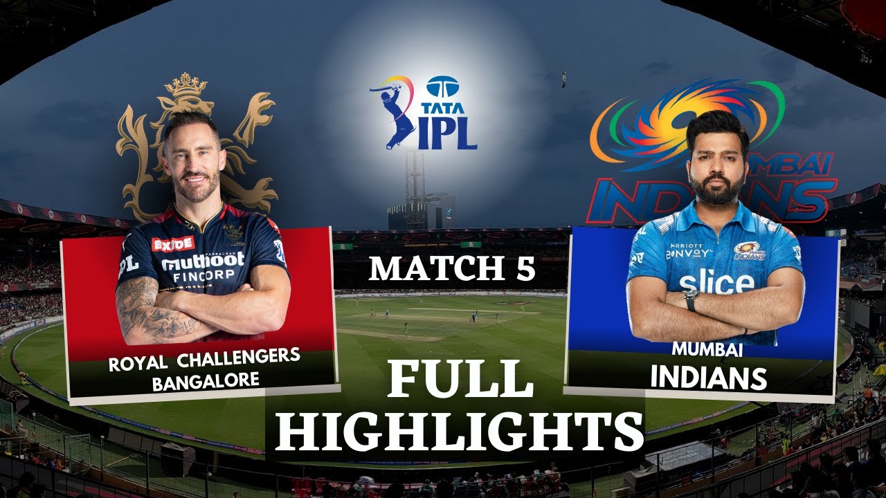 RCB vs MI Full Match Highlights | IPL 2023 RCB vs MI Highlights | IPL 2023 Virat Kohli Batting vs MI