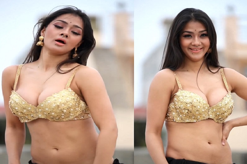 Namrata Malla New Sexy Video: गोल्डन ब्रा में Namrata Malla ने दिखाया बेहद बोल्ड अवतार, फैंस के छूटे पसीने, कहा- हाय कोई तो रोक लो..