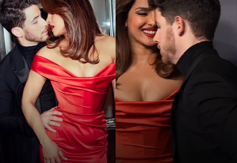 Priyanka Chopra kissed nikk in lift